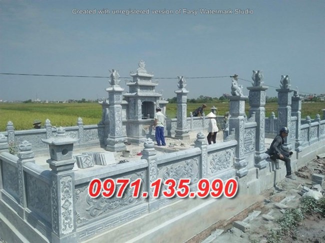 Mẫu lăng mộ đá để tro cốt đẹp bán tại bình dương - nhà mồ gia tộc